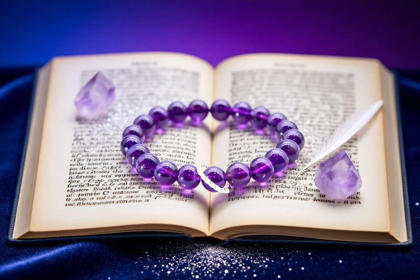 Natural Amethyst Bracelet for Intuition Boost