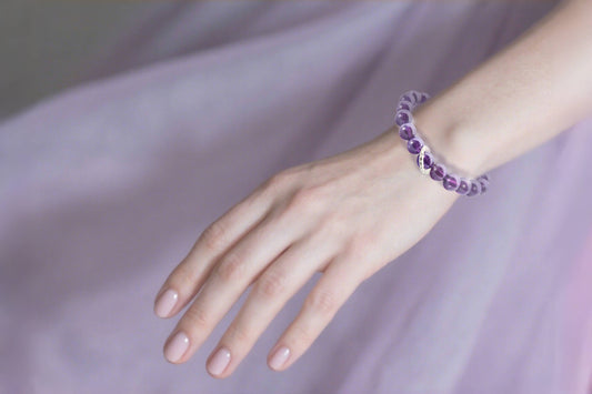 Natural Amethyst Bracelet for Intuition Boost