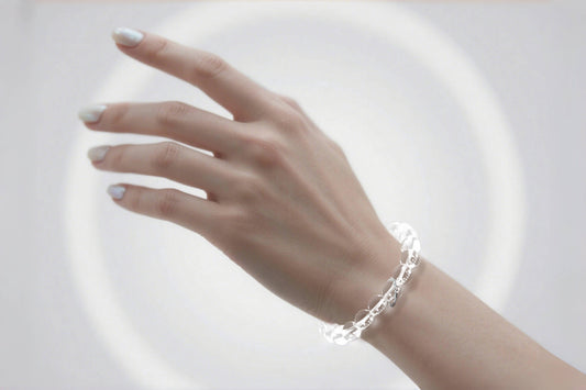 Natural Clear Quartz Bracelet for Energy Cleansing