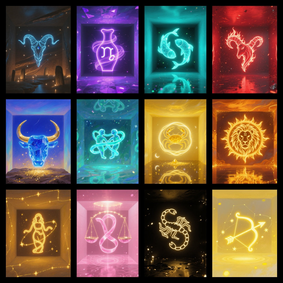 Limited Zodiac Series Natural Crystal