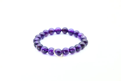 Natural Amethyst Bracelet for Intuition Boost
