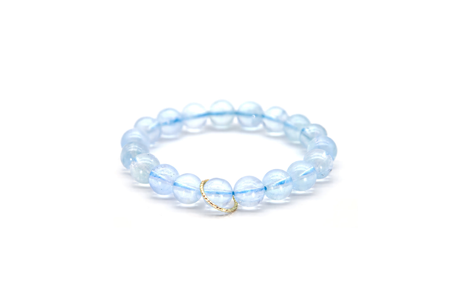 Natural High-Grade Light Aquamarine Bracelet for Calmness
