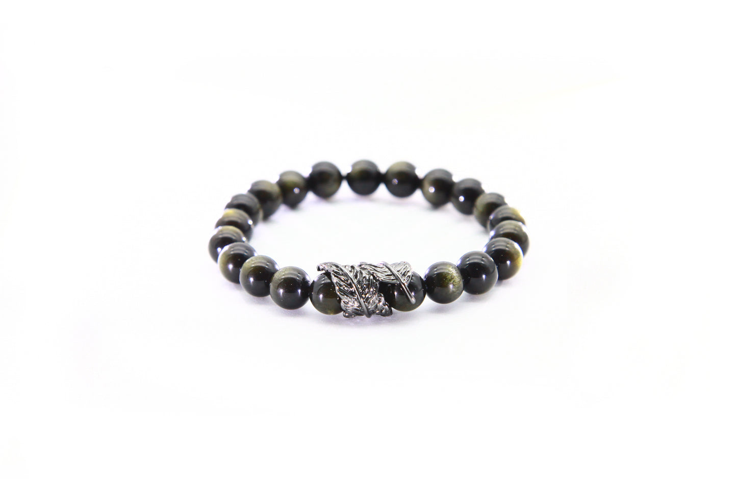 Golden Sheen Obsidian Bracelet