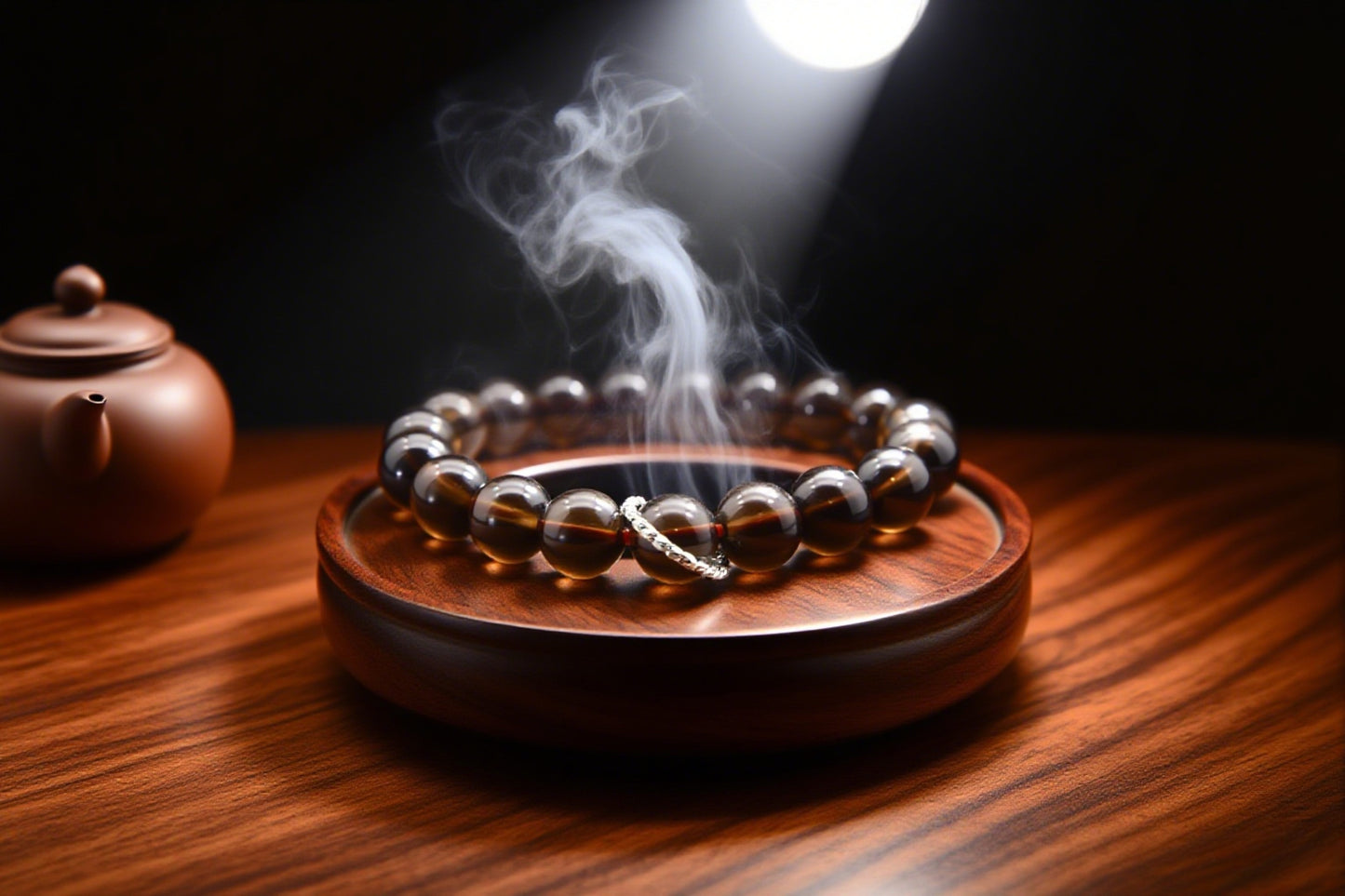 Natural Smoky Quartz Bracelet for Anxiety Relief